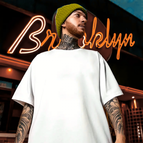 Oversize Baskılı Erkek T-shirt Oversize Baskılı Erkek T-shirt