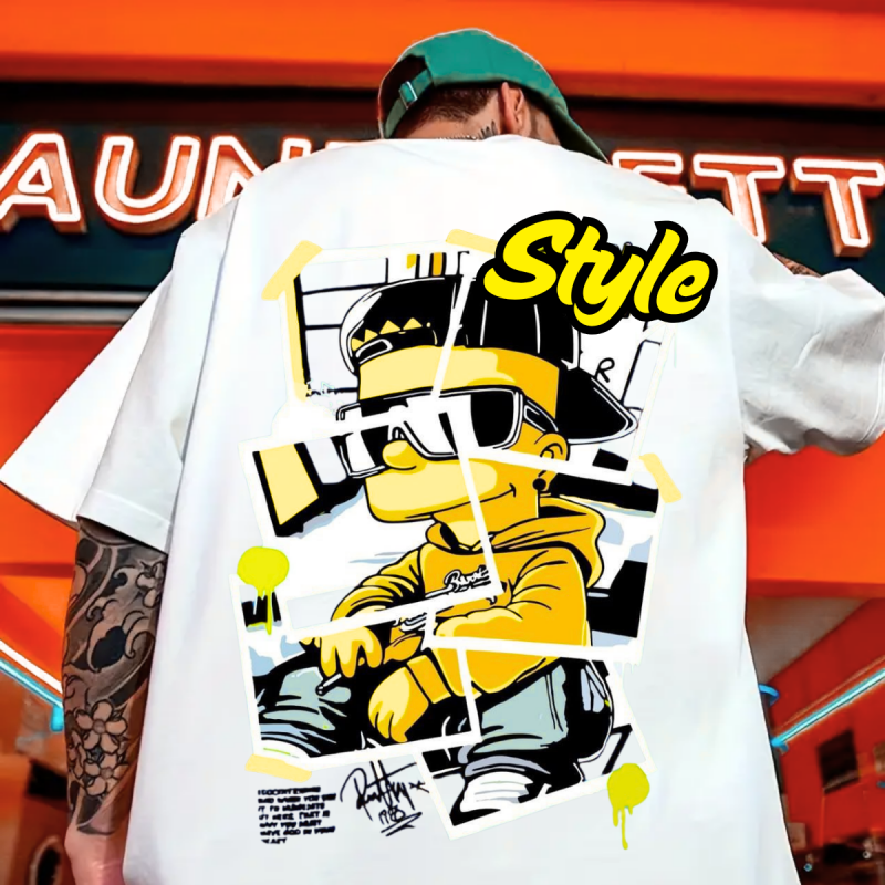 Style Baskılı Erkek Tişört