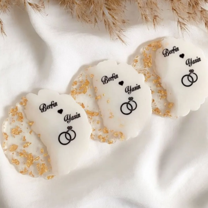 Kişiye Özel Epoksi Magnet – Söz Nişan  Nikah Kına Düğün Hediyeliği