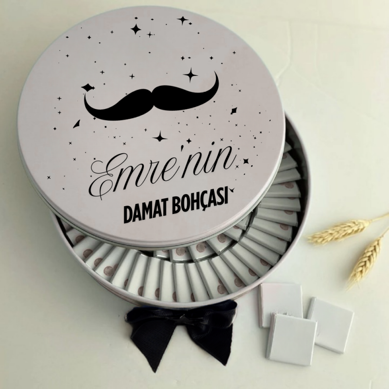 Kişiye Özel İsimli Damat Bohçası Çikolatası
