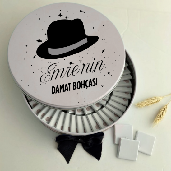 Kişiye Özel İsimli Damat Bohçası Çikolatası Kişiye Özel İsimli Damat Bohçası Çikolatası