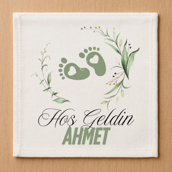 Lüks Baskılı Kare Masa Mendili - 29x29 cm Lüks Baskılı Kare Masa Mendili - 29x29 cm