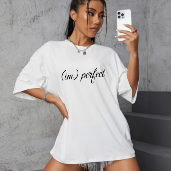 I'm perfect baskılı kadın t-shirt I'm perfect baskılı kadın t-shirt