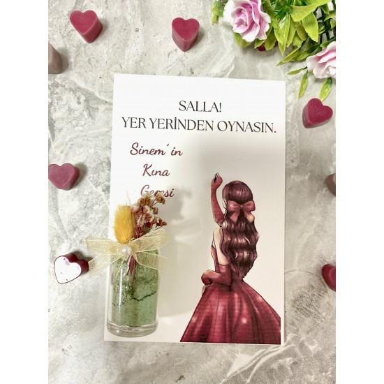 Kına hediyelik kart 25 Adet Kına hediyelik kart 25 Adet