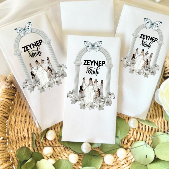 Bride baskılı Peçete 20 Adet Bride baskılı Peçete 20 Adet