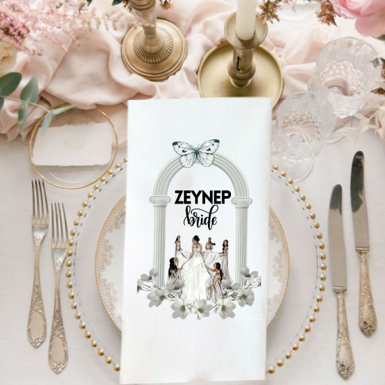 Bride baskılı Peçete 20 Adet Bride baskılı Peçete 20 Adet