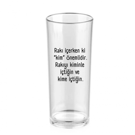 Anlamlı sözler baskılı rakı bardağı 1 Adet Anlamlı sözler baskılı rakı bardağı 1 Adet