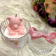 Baby Shower pembe ayıcık mum Baby Shower pembe ayıcık mum