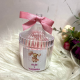 Baby Shower pembe ayıcık mum Baby Shower pembe ayıcık mum