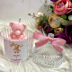 Baby Shower pembe ayıcık mum Baby Shower pembe ayıcık mum