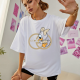 GC Baskılı kadın t-shirt GC Baskılı kadın t-shirt
