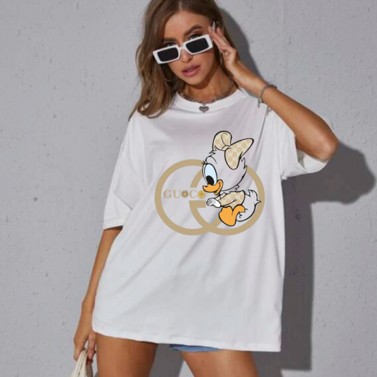 GC Baskılı kadın t-shirt GC Baskılı kadın t-shirt