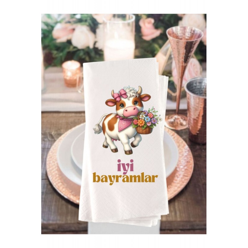 İyi bayramlar baskılı peçete 20 adet