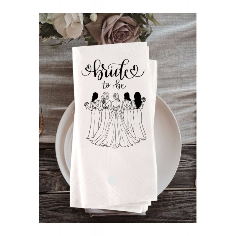 Bride baskılı Peçete 20 Adet