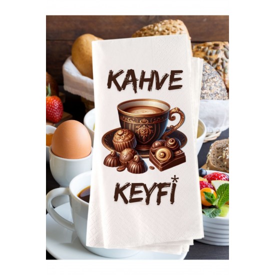Kahve Keyfi Baskılı Peçete 20 Adet Kahve Keyfi Baskılı Peçete 20 Adet