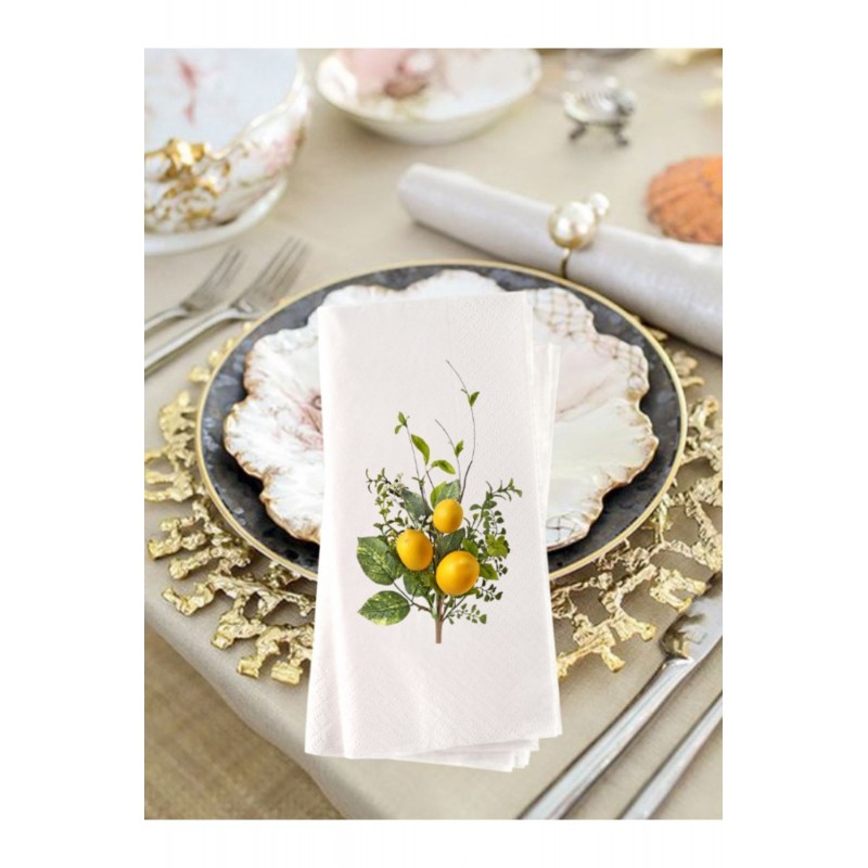 Limon Baskılı Sunum Peçetesi 20li