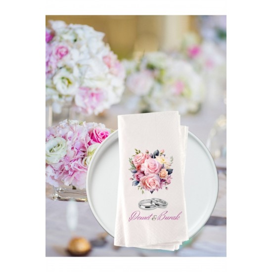 Nişan Düğün Wedding Organizasyon Kişiye Özel Baskılı Peçete 20adet 00001 Nişan Düğün Wedding Organizasyon Kişiye Özel Baskılı Peçete 20adet 00001