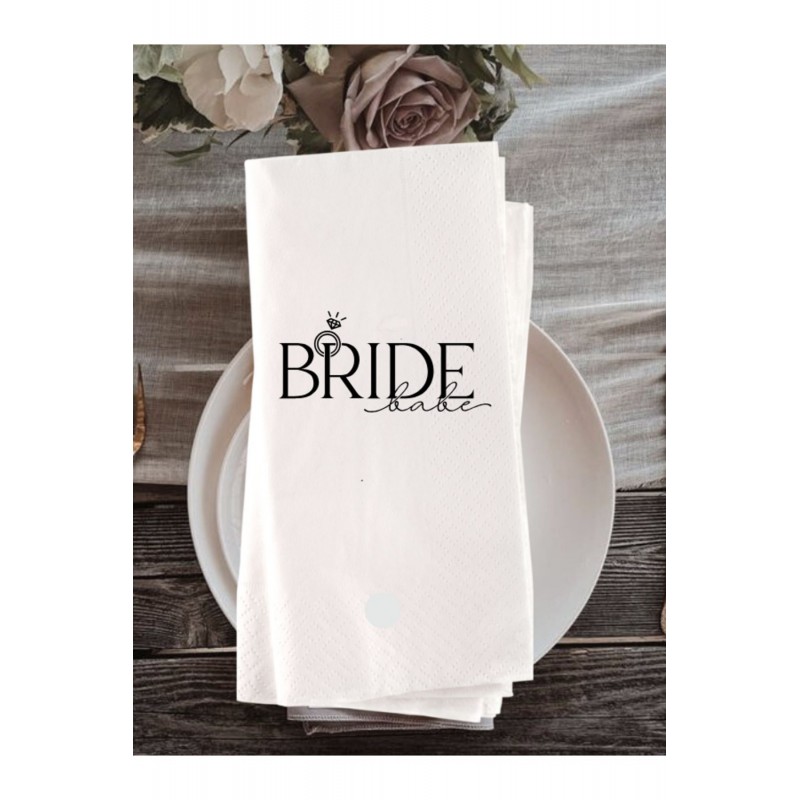 Bride baskılı Peçete 20 Adet