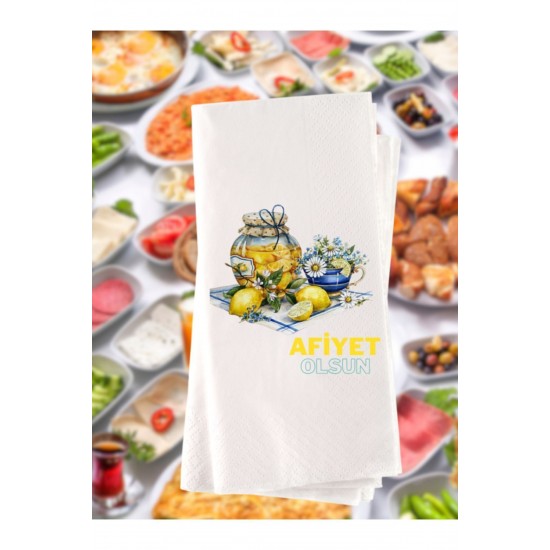 Afiyet Olsun Baskılı Peçete 20 Adet 0xx