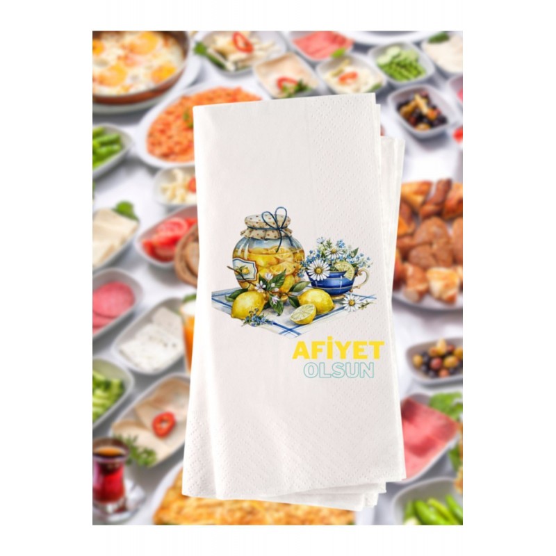 Afiyet Olsun Baskılı Peçete 20 Adet 0xx