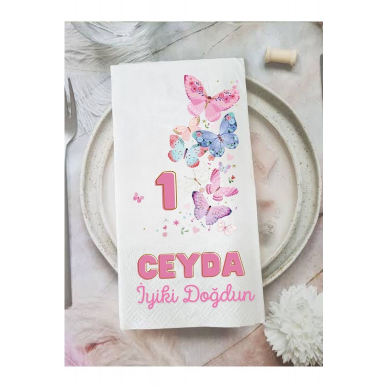 Doğum günü baskılı peçete 20 adet