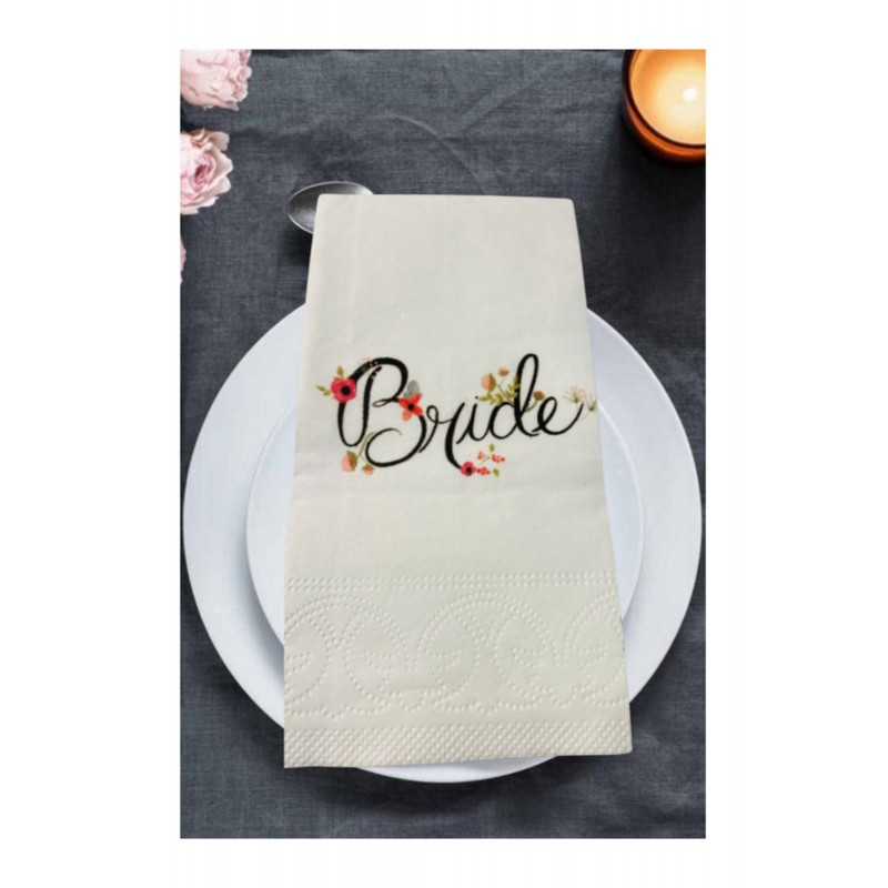 Bride baskılı peçete 20 Adet