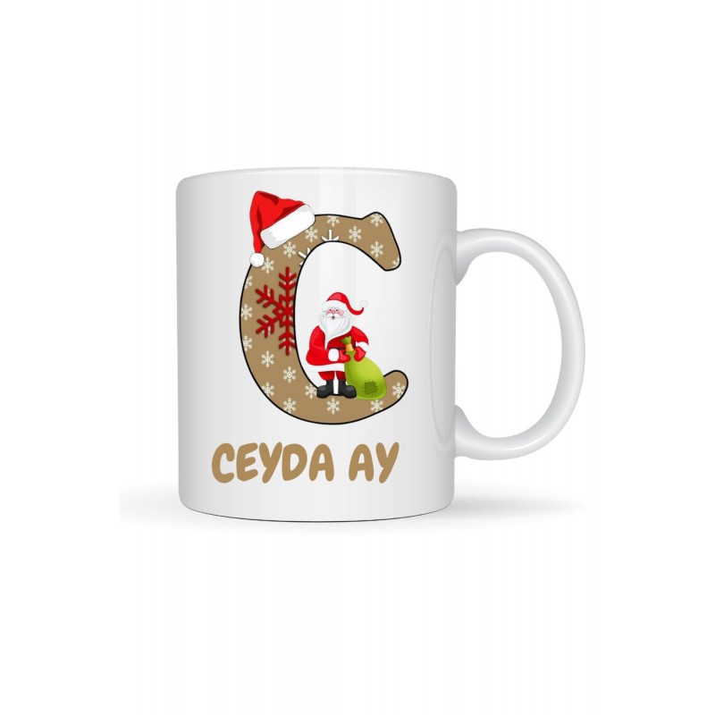 Yılbaşı Temalı Harf Baskılı Kupa 1 Adet