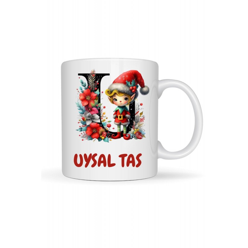 Yılbaşı Harf Baskılı Kupa 1 Adet